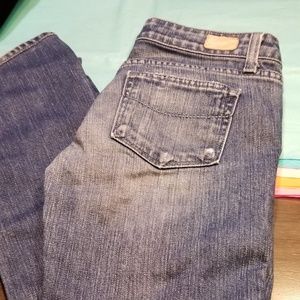 Paige Blue Heights Low Rise Distressed Skinny Jean